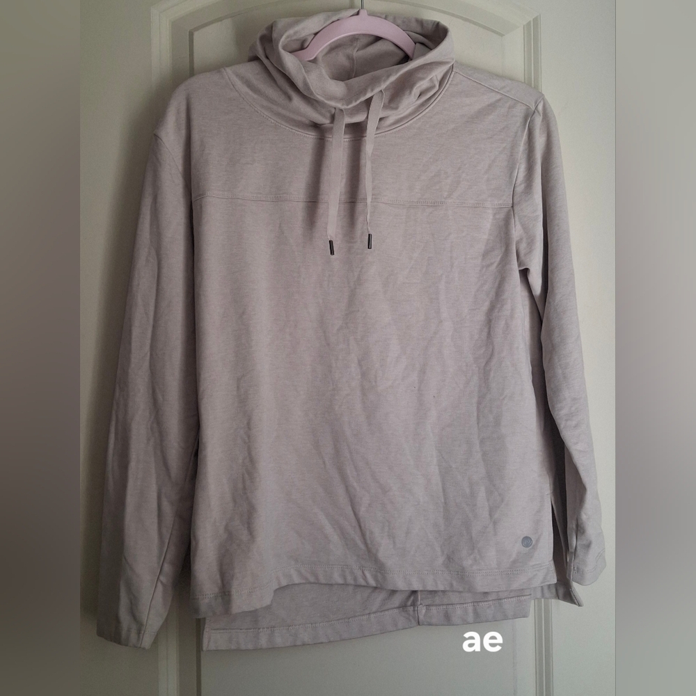 Apana WoMen's Cream Turtleneck Sweater Sz‎ M NEUTRAL BOHO CASUAL Athletic